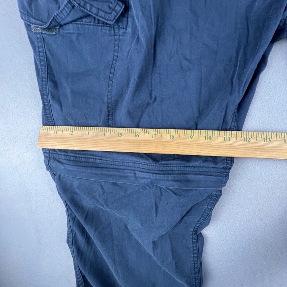 BC Clothing Convertible Cargo Pants Mens XXL x 30 Blue Zip Off Hiking Utility - Picture 10 of 16